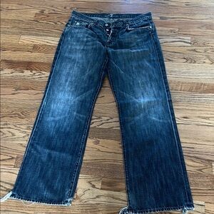 7 For All Mankind Men's Relaxed Blue Jeans